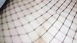 I'm bending over in stockings for passionate anal sex at home.