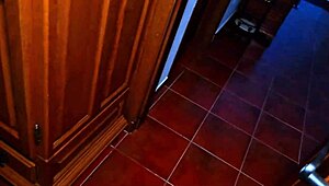 My stepsister's friend seduces me at home, leading to amateur fucking in various positions