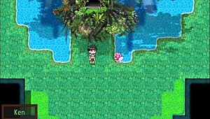 In this NTR hentai RPG, boy hero Ken gets cuckolded by grandpa in haunted house ep4 😈