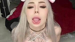 Bunny girl enjoys big cock and finishes