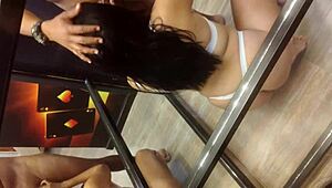 Wife expertly rides BBC bull's cock after sucking it deep