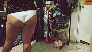 Watch this bbw clean the room? She's so curvy!