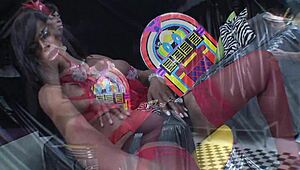 beauty ladyboy leona passionately uses his ass then abandons him to finish alone