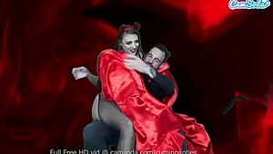 busty brunette plays dirty devil on camsoda
