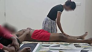 happy ending massage in front of step sister