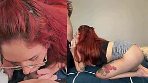 Stebro catches me playing, cums inside pussy twice