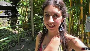 cum on face in public locker room and cumwalk at the waterfall, sloppy and sexy!!