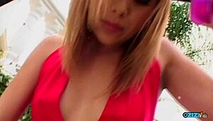 I used anal toys outdoors, then the asian blonde got dpd in our steamy threesome, oh god!