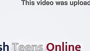 Cute British Girl Giving Jerk Off Instructions in Lingerie