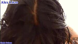 Passionate Hardcore Nailing of Curvy Latina Ass on Couch