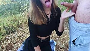 wow, my hubby's best friend fucks me so good in the park!