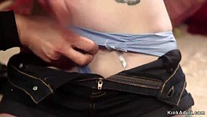 i train this lesbian to be a slut with my strapon and bondage