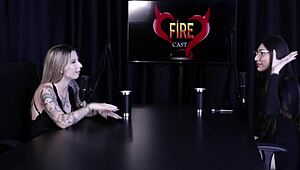 i watch the naughty interview with melina khalifa on porn cast brazil - part 1, she's so hot on sheer red