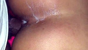 quick tight pussy gets fucked hard with a creampie in this amateur pov scene