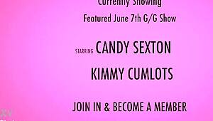 Candy Sexton和Kimmy Cumlots假屌互撸潮吹