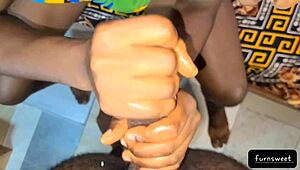 Give me that handjob, babe.