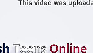 Cute British Girl Giving Jerk Off Instructions in Lingerie