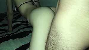 I invited her home and fucked her pussy until swollen with cum