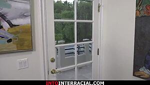 Coed Takes Black Neighbor's Ass Fuck