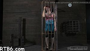 Are four beauties caged petite 18+? Rough POV blowjob action!