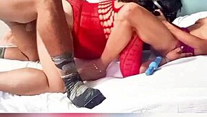 Mature Woman Licks Ass During Girlfriend's Intimate Moment