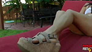 Philly John Oils Stella Mays Sexy Feet For Hot Foot Job Scenes!