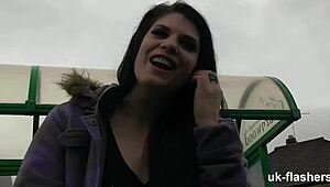 Lucia Takes On Any Public Challenge!