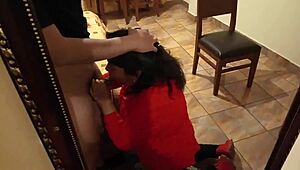 mi madura cristiana me pide encontrarnos para tener sexo todo el dia se escapa de la iglesia y se viene conmigo por su dosis de leche