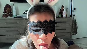 Cute Bunny Girl Sucks Cock And Begs To Get Fucked