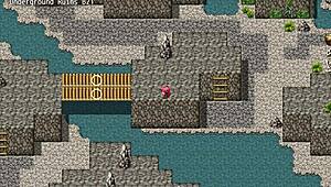 Makina Modder H-Scene 02 - Fallen Makina is tied up and convinces bandit leader Bardo to allow her to become his woman through dogeza the use of her throat pussy and a massive facial