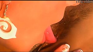 A Sensual Lesbian Intercourse on the Boat with Kissing and Licking 😘