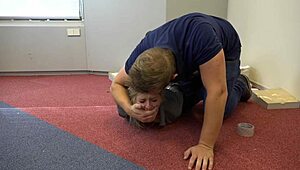 Teen Violet Haze Bound In Bondage As Real Estate Agent!