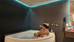 Hotwife cheats with BBC in jacuzzi