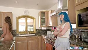 Super hot roommate appears nude, sparking mood