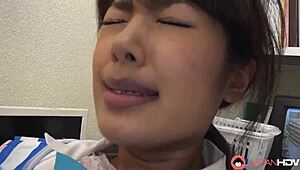 japanese mayuka momota in office craves for dick and gets it uncensored