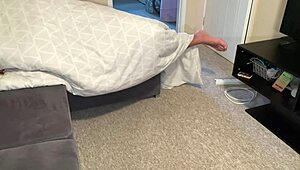 Mommy Sucks Step Son's Big Cock While He Is Asleep