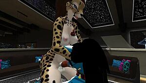 i'm sunny, and i gets double teamed by two furry shemales in this cartoon group blowjob fucking 3some