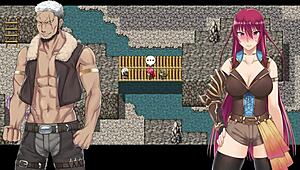 Makina Modder H-Scene 02 - Fallen Makina is tied up and convinces bandit leader Bardo to allow her to become his woman through dogeza the use of her throat pussy and a massive facial