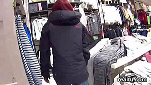 flawless czech cutie gets teased in the hypermarket and filmed in pov