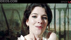 gang bang on farm with sara bell anal dp cum