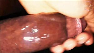 I cum so hard with my big black cock moaning loudly