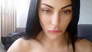 compilation of busty brunette sapphire pleasuring herself to climax