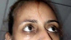 milf submissive gives master deep wet blowjob ending in creamy mouth cum