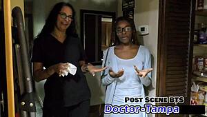 student interns giggling during dr tampa's hospital session