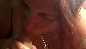 wife sucks cock deep down throat wife deepthroats husband in bedroom intense sucking action with saliva
