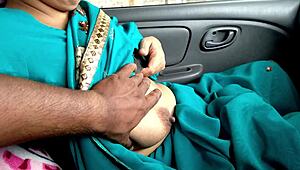 What if that sexy auntie gets fucked hard in the car by the highway in the jungle?