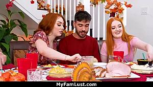 Intense Threesome Nate Cum On Face Tits!