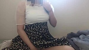 After Coming Home, Urges Lead To Sweet Onani On The Blanket