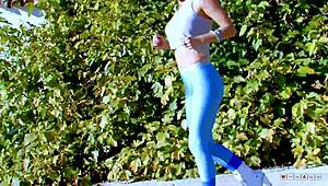 Hot fit babe needs someone with stamina to keep her tight holes in shape