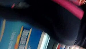 hey, vid from 20160325, hidden leggings ass in retro candid style! 📹